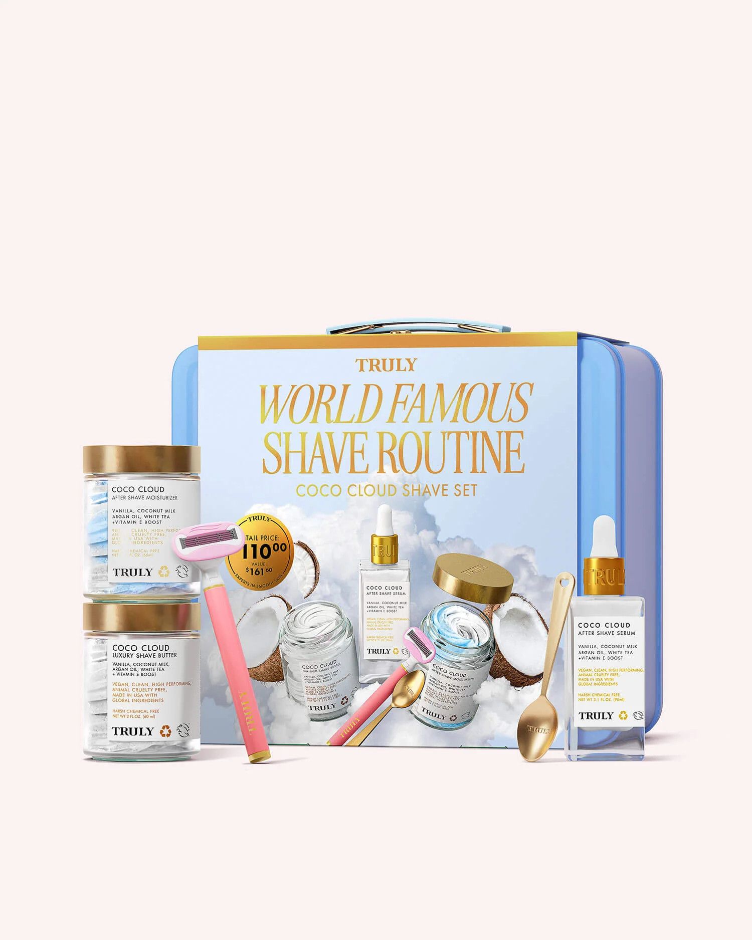 Coco Cloud Shave Set - 4-Step Women\u2019s Shaving Set | Truly Beauty
