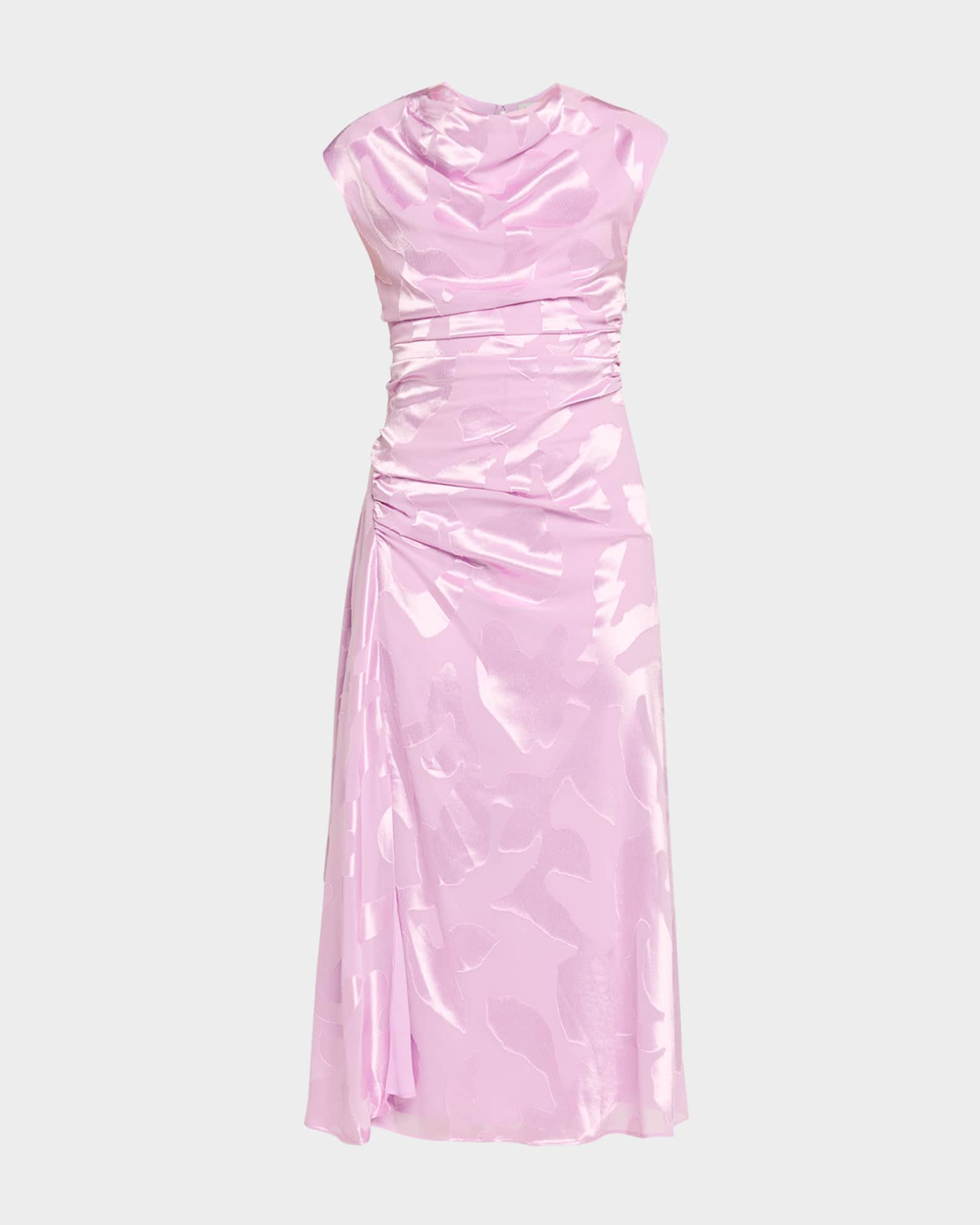 SIMKHAI Burke Draped Midi Dress | Neiman Marcus