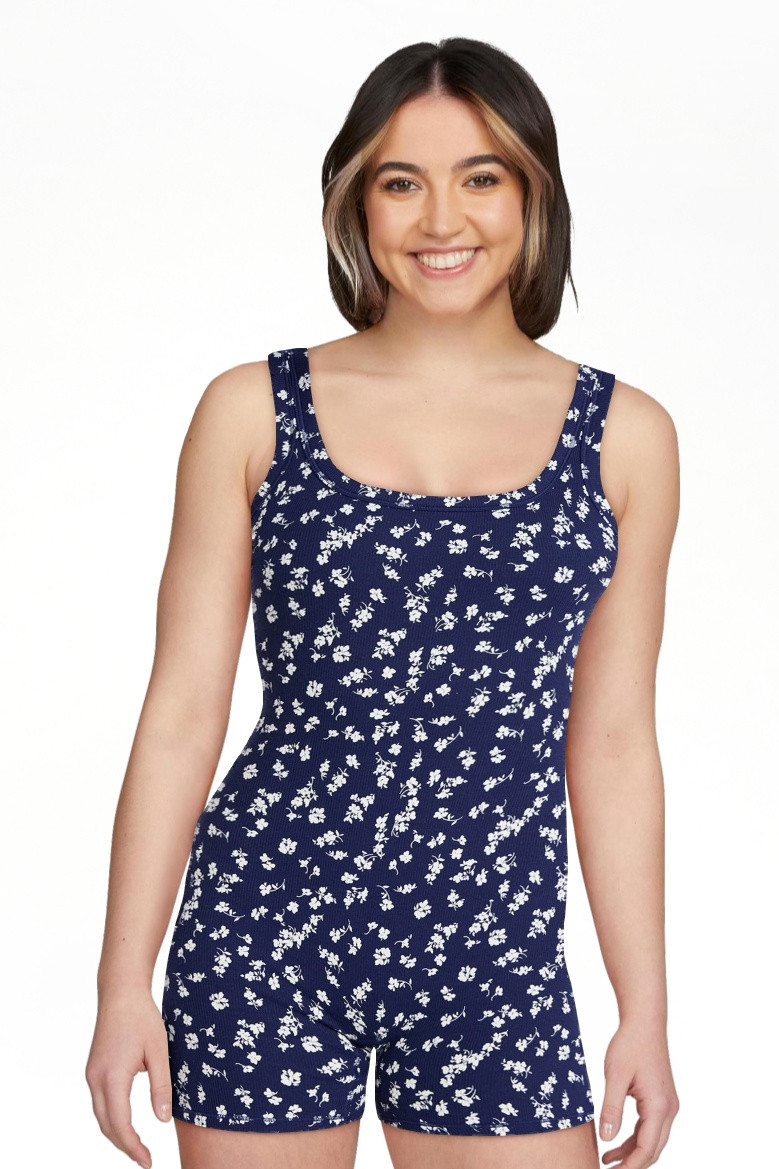 No Boundaries Cotton Stretch Ribbed Cozy Romper, Women’s XS-XXXL | Walmart (US)