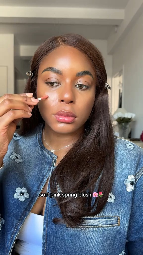 I love a soft pink blush for the spring season. Such an easy way to brighten your complexion and add a youthful flush. Using rare beauty liquid blush! Linked the shade I am using below from Sephora - Sephora spring sale / Sephora spring savings event .. 
For more links to spring outfits 2026, easter dress women, easter outfits women, date night outfits, vacation outfits beach, spring dresses, easter basket ideas, work outfits, country concert outfits, follow me on LTK! ✨

#LTKBeauty #LTKmorningroutine #LTKgrwm