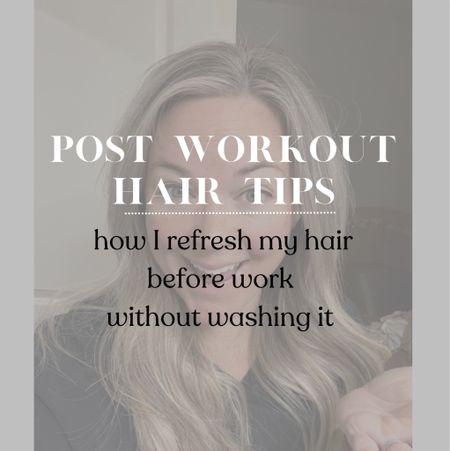 Post workout hair refresh 💁🏼‍♀️

#LTKbeauty