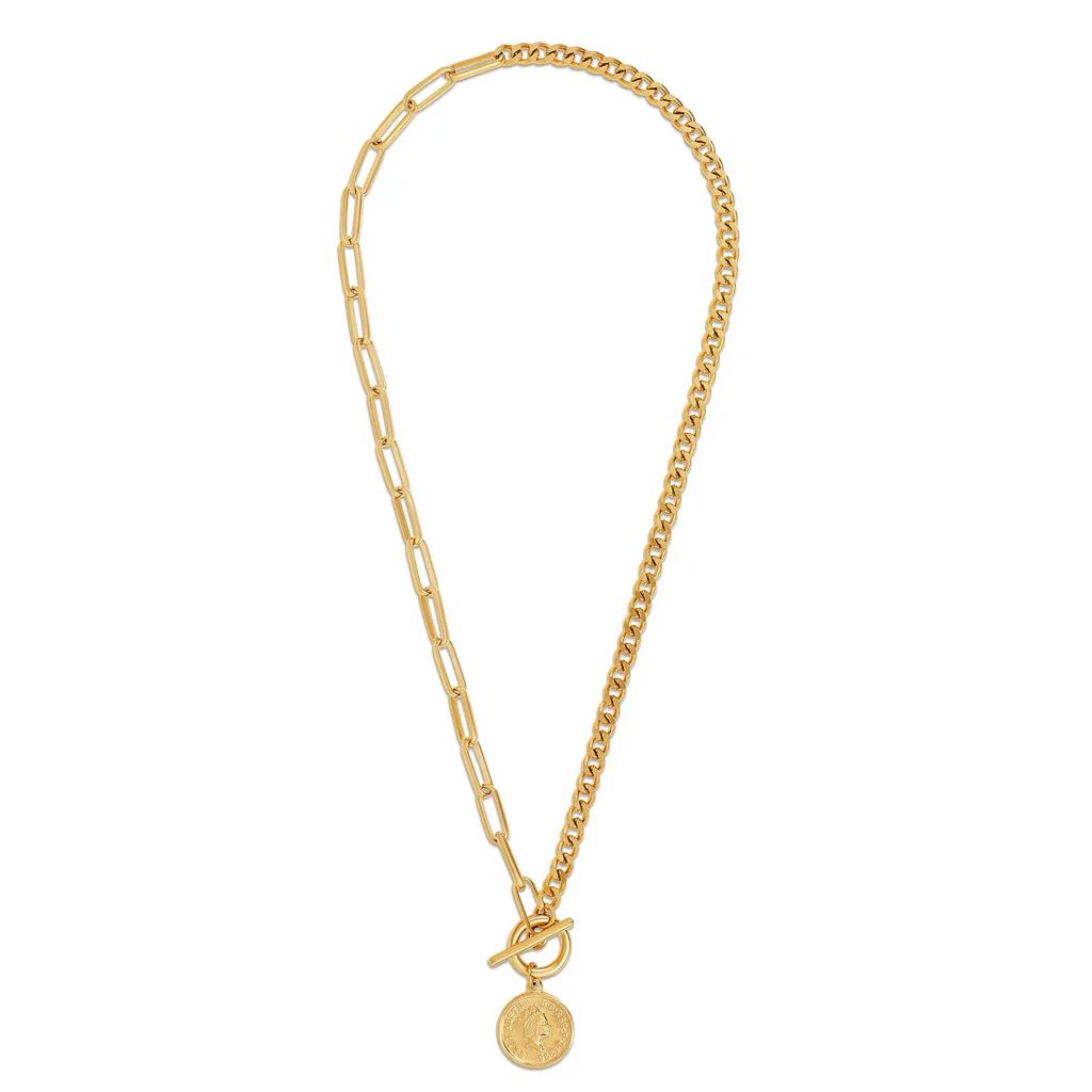 Ellie Vail - Stacie Toggle Chain Coin Necklace | Ellie Vail Jewelry