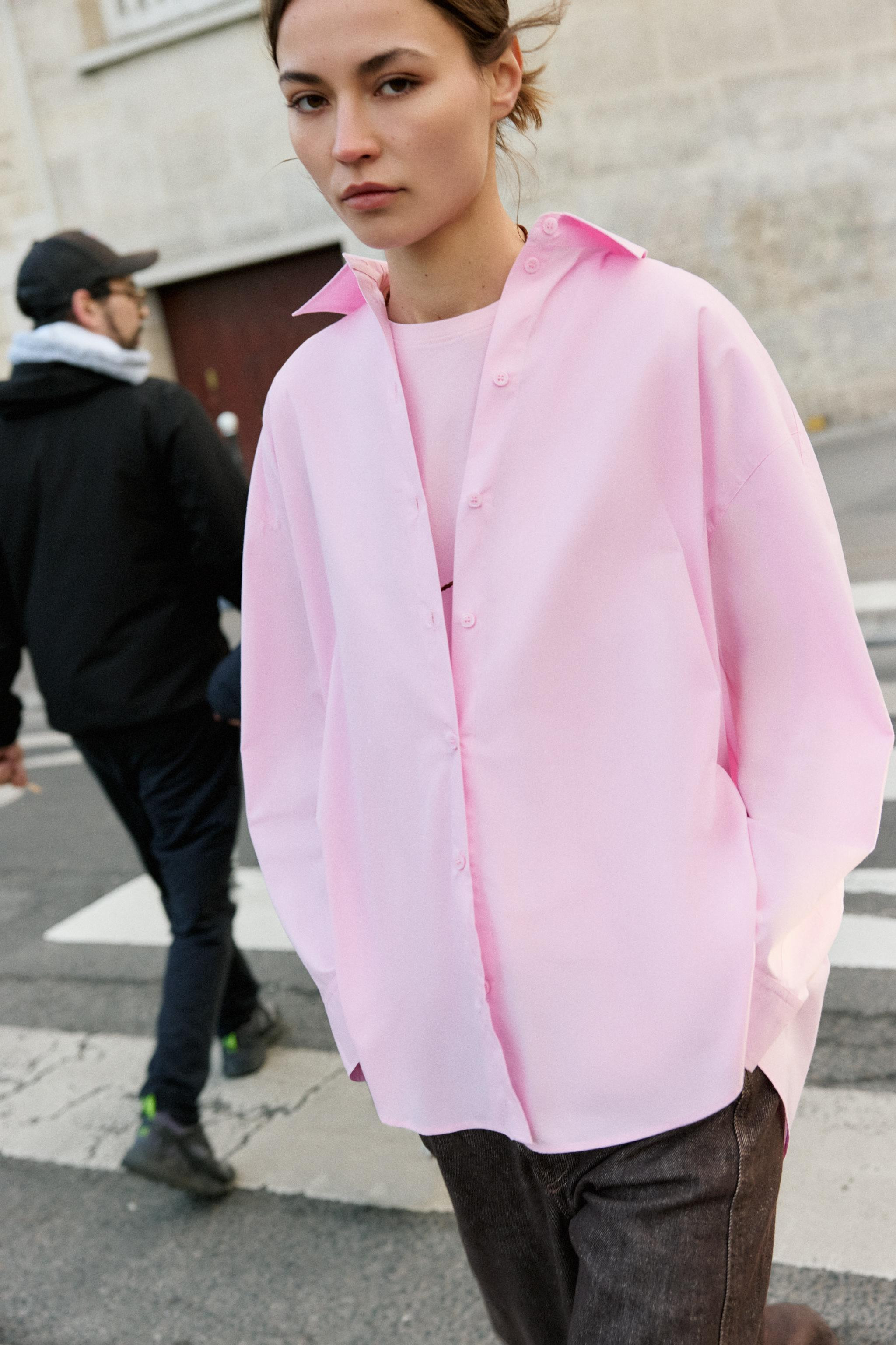 OVERSIZED POPLIN SHIRT | Zara US