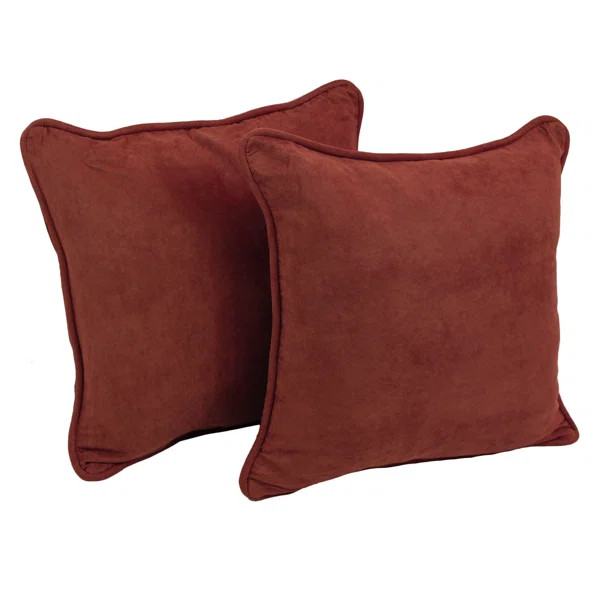 Microsuede Reversible Throw Pillow | Wayfair North America