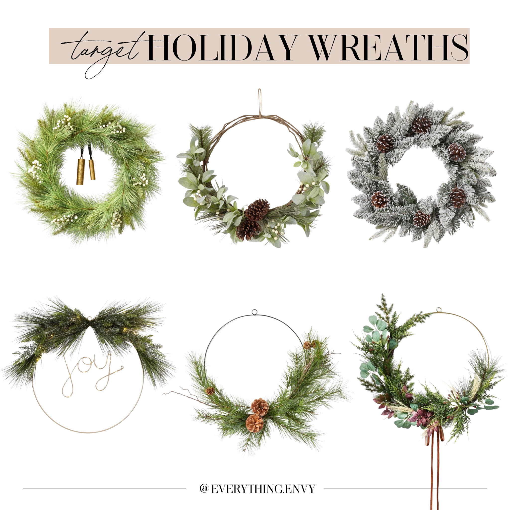Greenery Holiday Wreaths from Target 🎯 

#LTKSeasonal #LTKHoliday