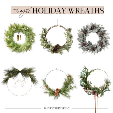 Greenery Holiday Wreaths from Target 🎯 

#LTKSeasonal #LTKHoliday