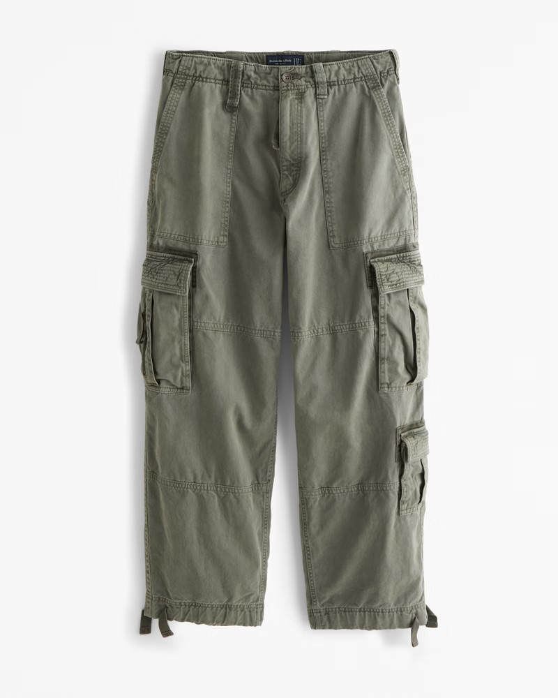 Abercrombie & Fitch Men's Ultra Baggy Utility Pant in Olive Green - Size 32 X 28 | Abercrombie & Fitch (US)