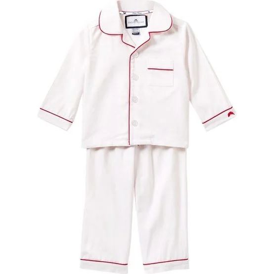 White Pajamas, Red Piping | Maisonette