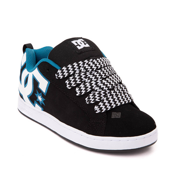 Womens DC Court Graffik Skate Shoe - Black / White / Emerald | Journeys