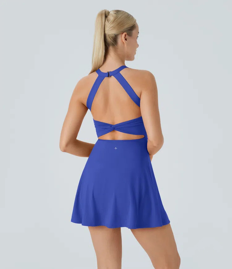 Women’s Backless Twisted Active Dress - Halara | HALARA