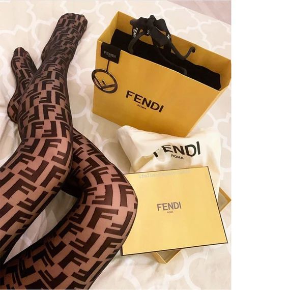 FREE EXPRESS Shipping Fendi FF Inspired High-quality tights | Etsy (US)