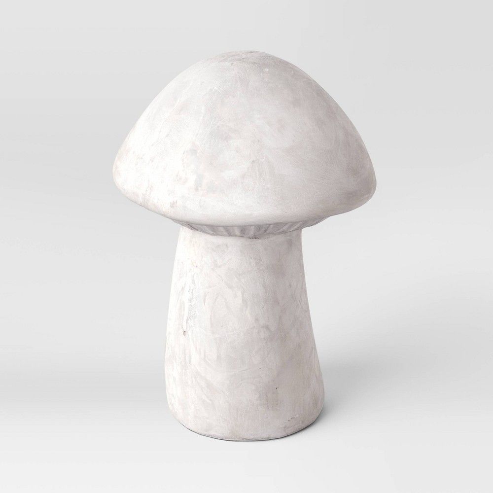 5.75"" Concrete Garden Mushroom Figurine Gray - Smith & Hawken | Target