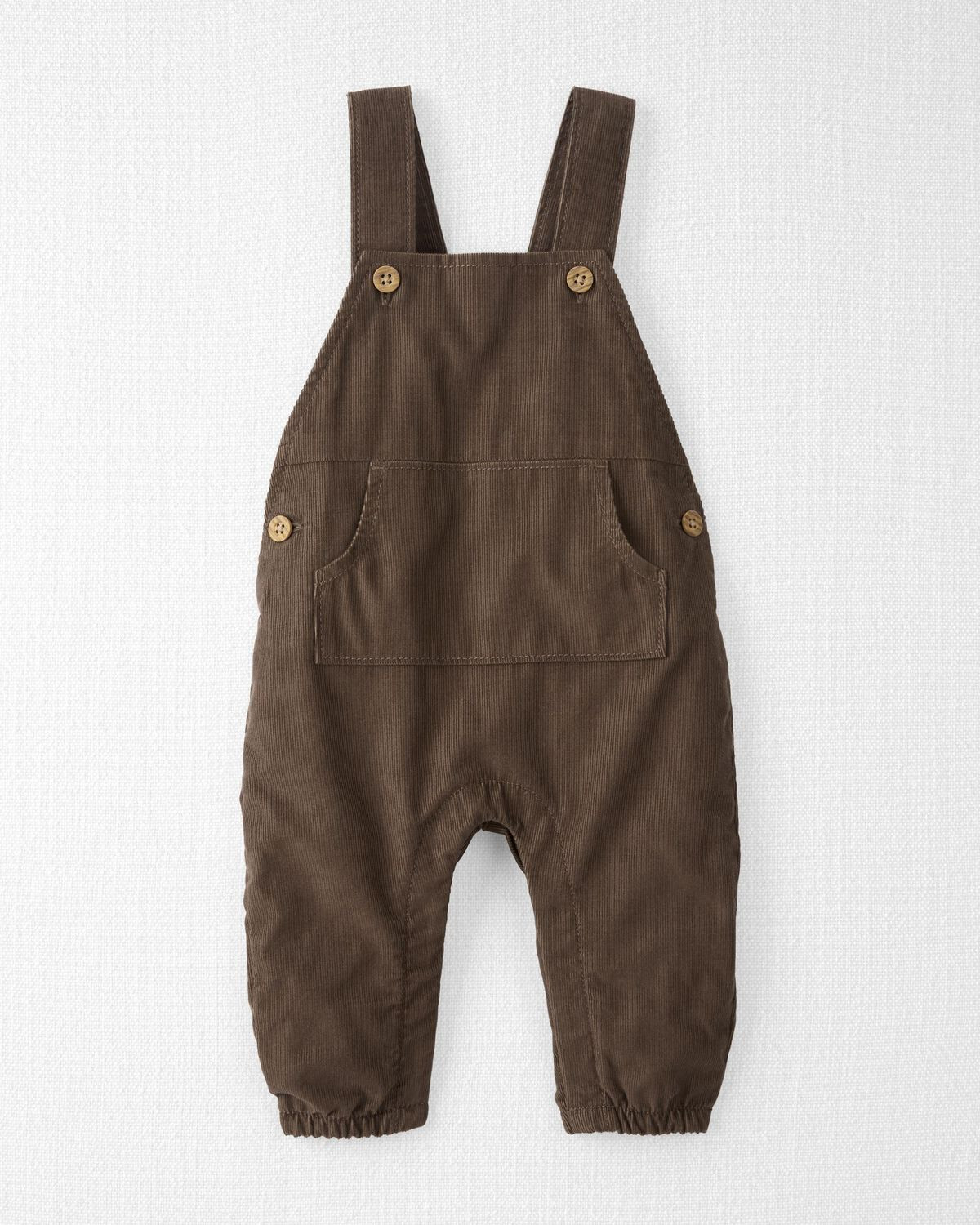 Baby Organic Cotton Corduroy Overalls in Brown | Carter's Inc