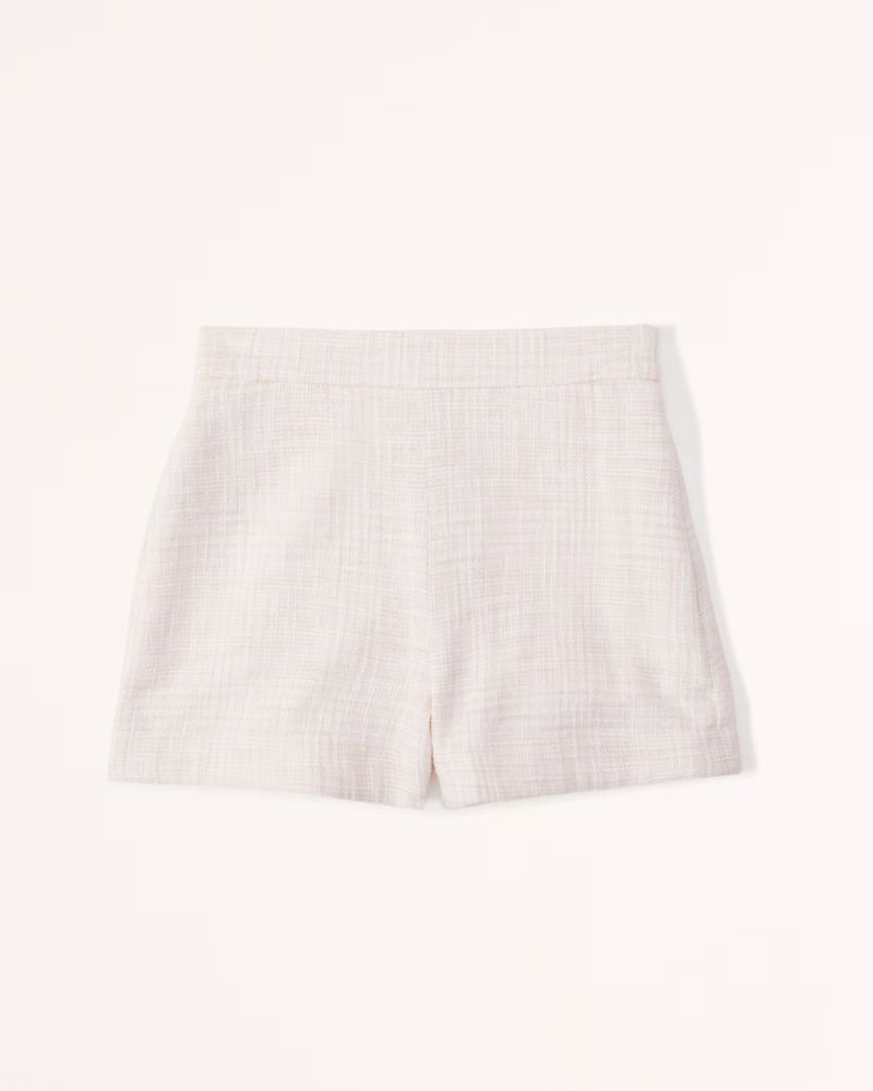 High Rise Tweed Short | Abercrombie & Fitch (UK)