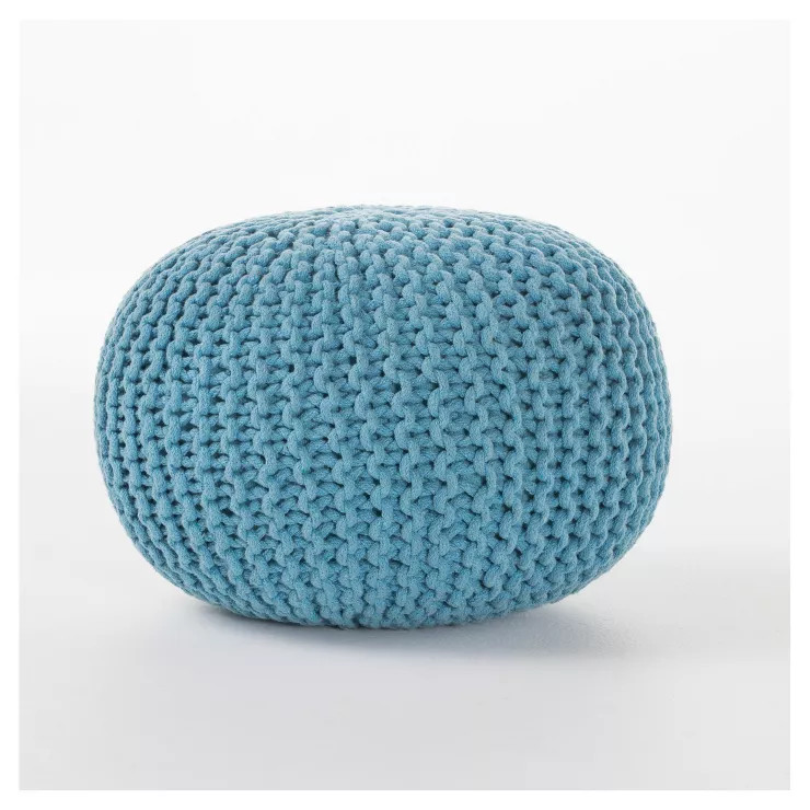 Moro Handcrafted Modern Cotton Pouf - Christopher Knight Home | Target