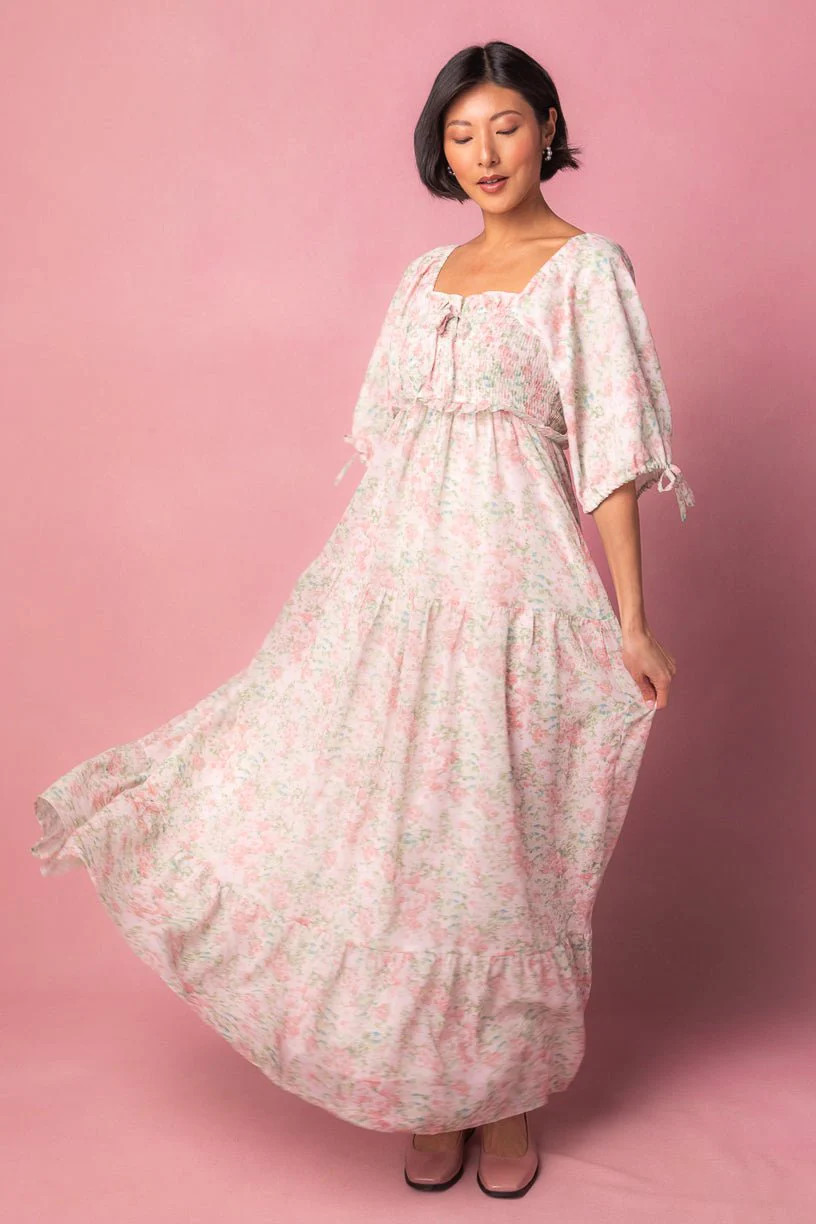 Nora Dress in Spring Watercolor | Ivy City Co