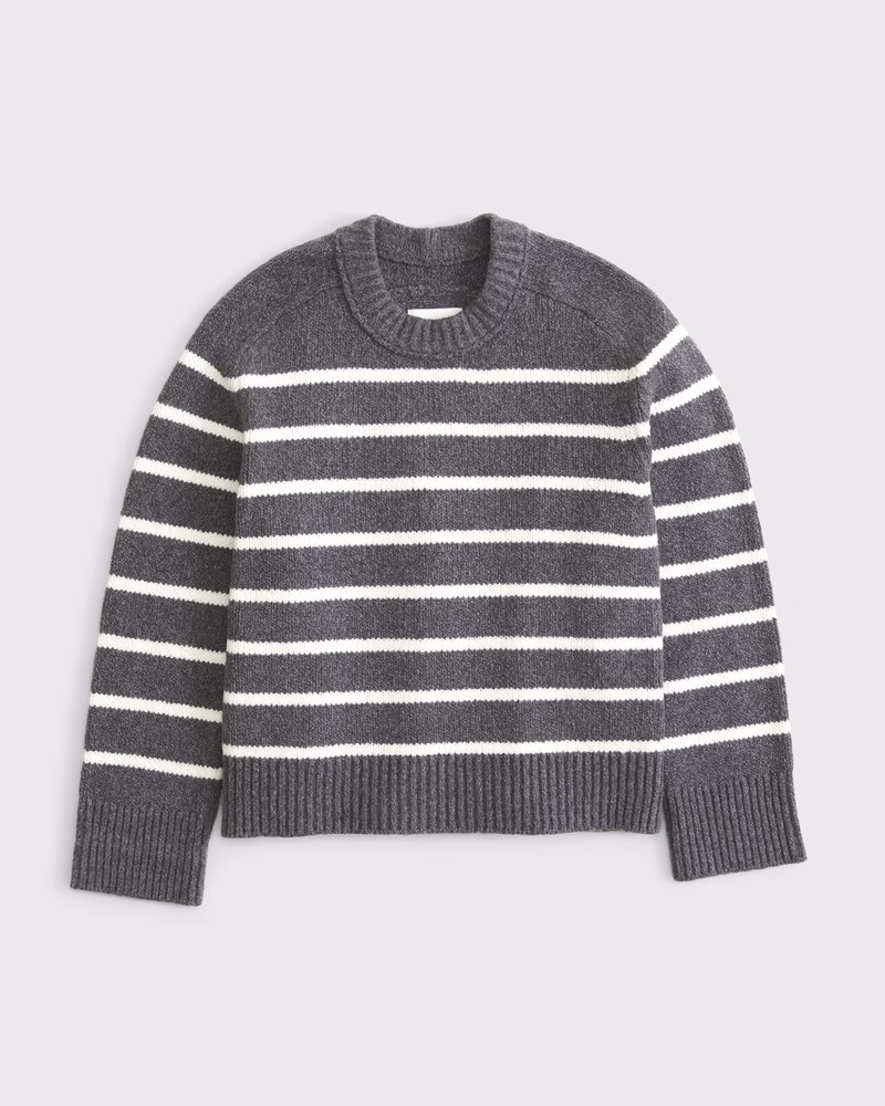 The A&F Madeline Textural Crew Sweater | Abercrombie & Fitch (US)