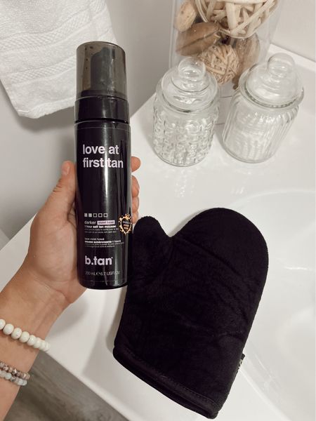 Favorite self tanning mousse & mit for an at home glow! Under $20 for both things together!! Can buy separately or together as a package! No streaking!

#LTKswim #LTKstyletip #LTKbeauty