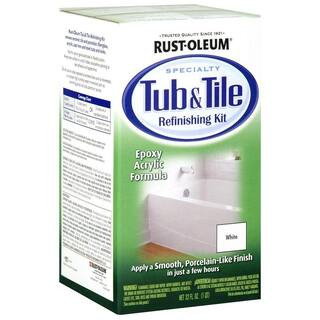 Rust-Oleum Specialty 1 qt. White Tub and Tile Refinishing Kit 7860519 - The Home Depot | The Home Depot