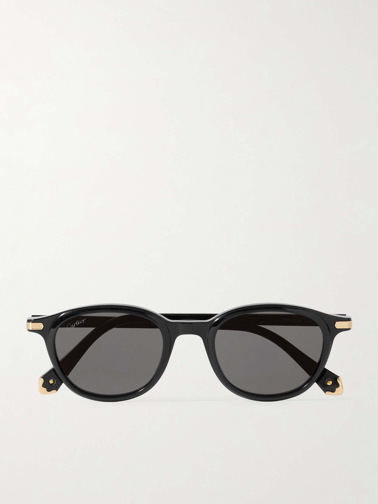 Cartier Eyewear - Godron De Cartier D-frame Acetate Sunglasses - Black | NET-A-PORTER (US)