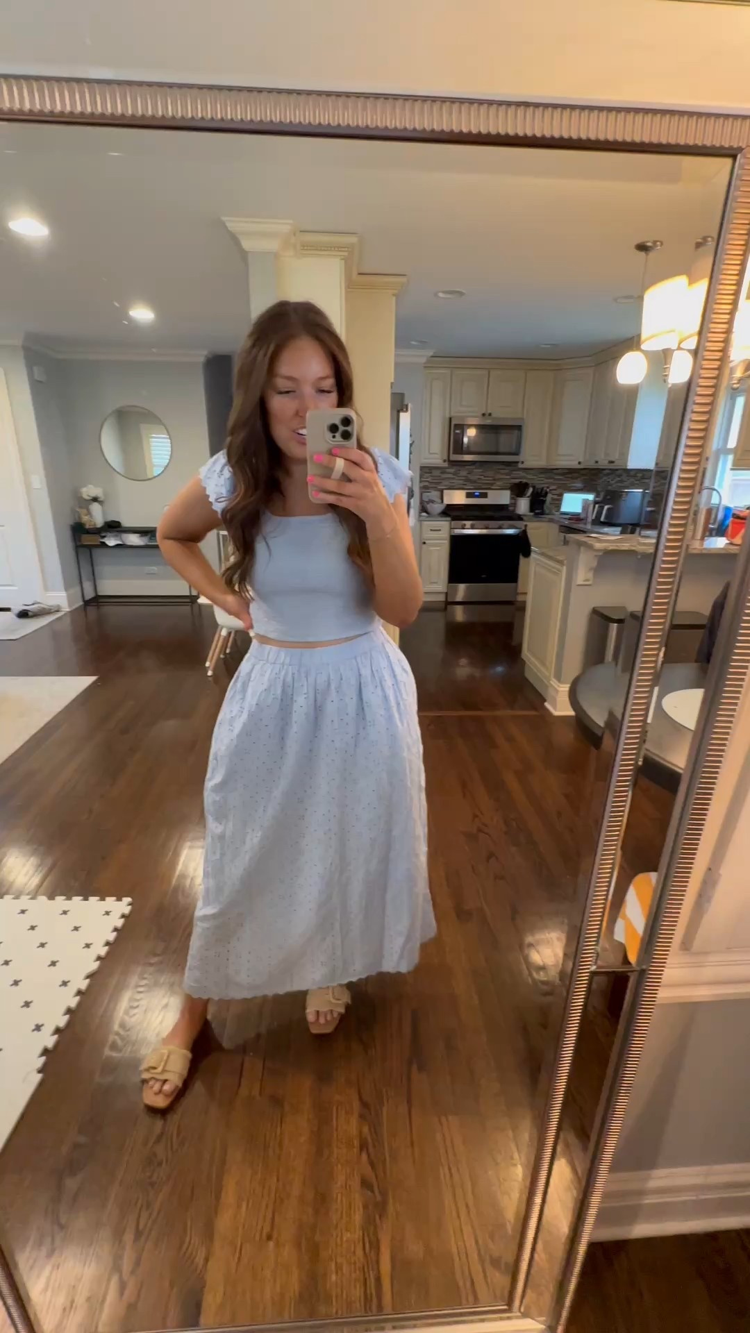 Wearing size M in top and bottom. Fits tts. Top is smocked. 

Easter dress / Easter outfit / two piece set / target / midsize / outfit idea / resort wear 

#LTKMidsize #LTKSeasonal #LTKFindsUnder50