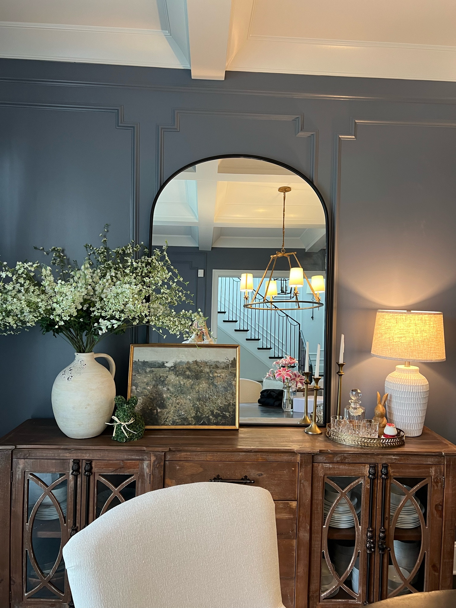 Slowly updating my home for spring and started with this side of the house! I love adding in subtle seasonal decor (peep the wooden bunny)

Easter decor - spring decor - affordable decor 

#LTKSeasonal #LTKhome #LTKfindsunder100