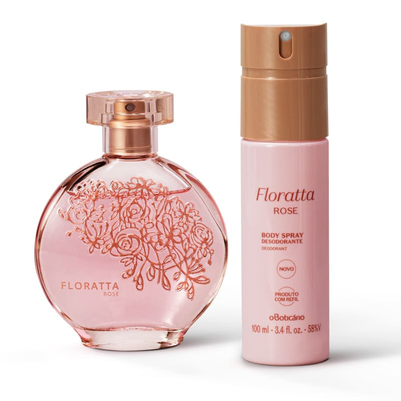 Combo Presente Floratta Rose: Desodorante Colônia 75ml + Body Spray 100ml| O Boticário | oBoticario (BR)