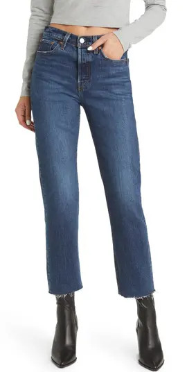 Women's Wedgie Raw Hem Straight Leg Jeans | Nordstrom