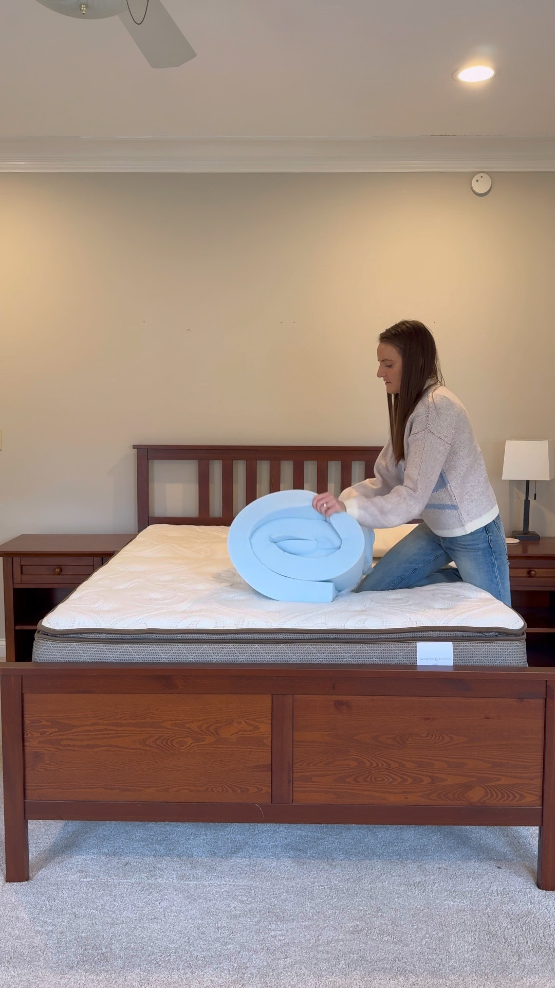 3” foam mattress topper. Bought this on a whim… OMG 🤯🤌 we slept sooo well last night!!! Our mattress is about 8 years old - really should have bought this sooner 😂🙌 

#LTKWatchNow #LTKHome