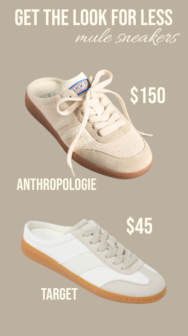 Mule sneakers are trending for spring, so I found a few cute options at various price points for you!
........
Slip ons slip on shoes slip on sneakers comfy sneakers comfy shoes walking shoes travel shoes airport shoes airport look travel look spring shoes spring trends mom uniform mom shoes Anthropologie dupe target dupe viral sneakers trending sneakers under $50 shoes under $50 target find target shoes target new arrivals Anthropologie new arrivals 

#LTKTravel #LTKmomlife #LTKootd