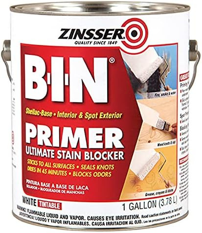 1 gal Zinsser 00901 White Zinsser, B-I-N Shellac Base Interior/Exterior Primer/Sealer | Amazon (US)