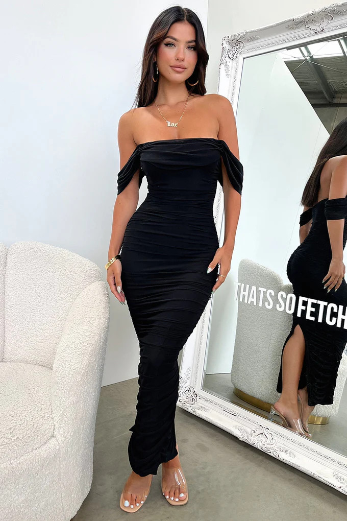 Lucinda Maxi Dress - Black | Thats So Fetch (US)