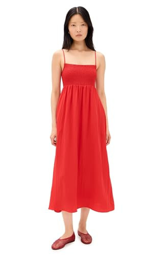 Z SUPPLY Women's Beachside Dress, Cherry, Red, S | Amazon (US)