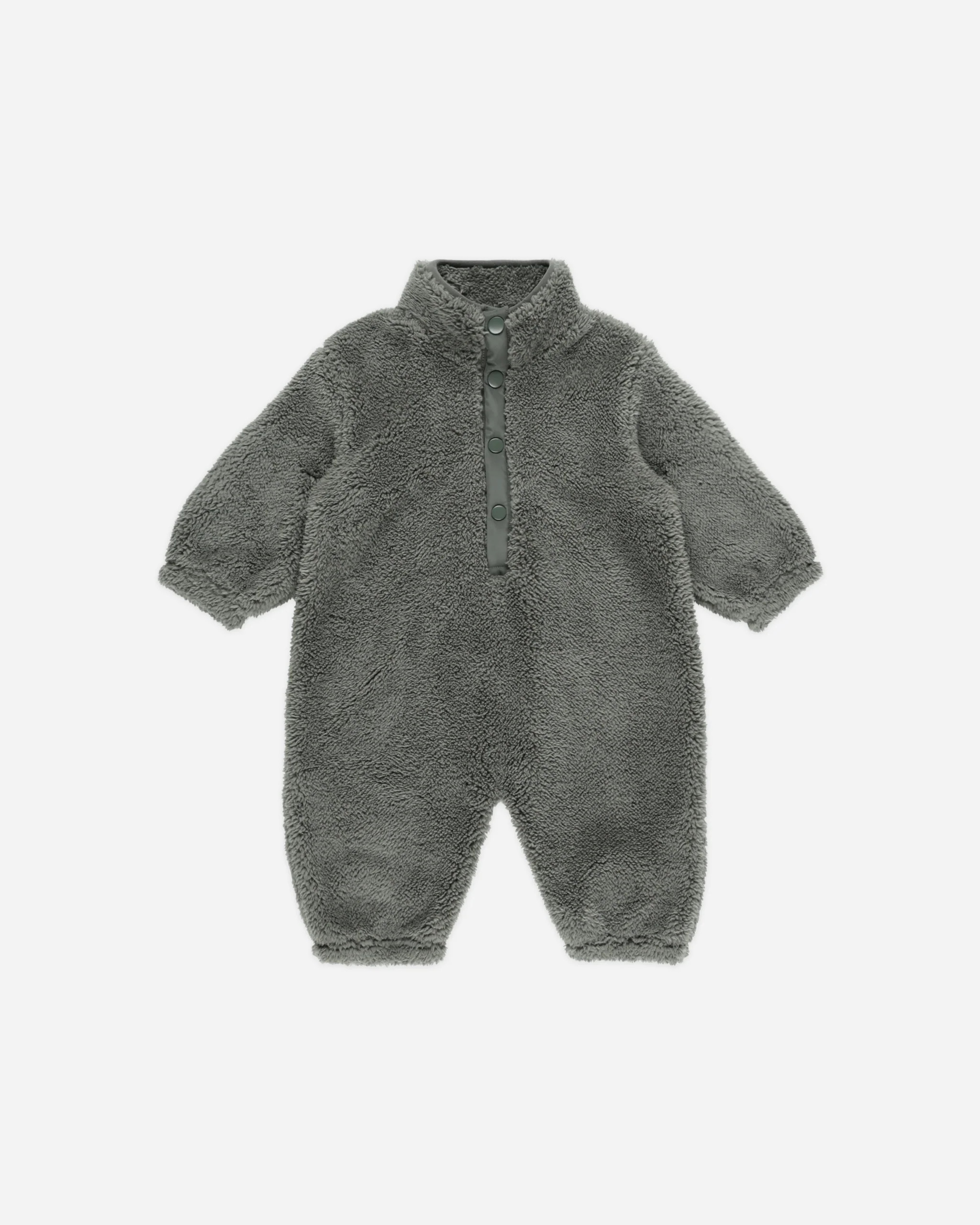 Fuzzy Winter Jumpsuit || Forest | Rylee + Cru