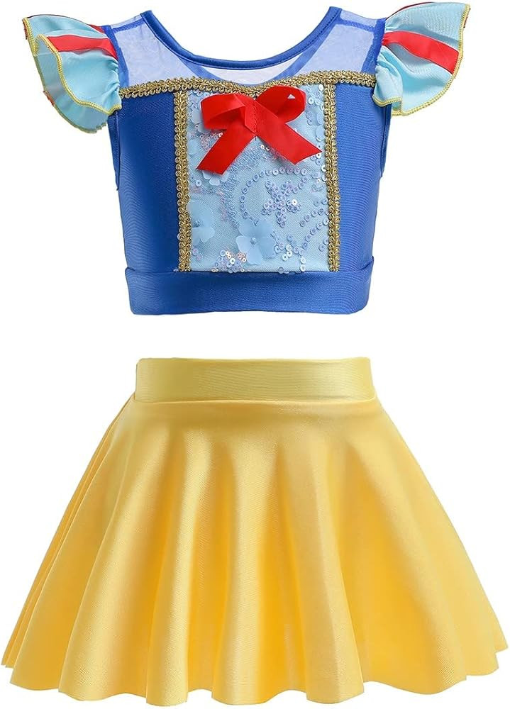 MYRISAM Girls Princess Two-Piece Tankini Swimsuits Party Bathing Suits Ruffles Beach Surf Swimmin... | Amazon (US)