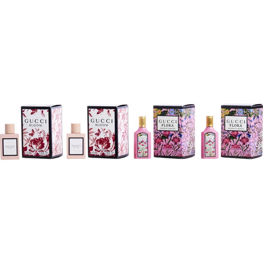 Gucci Variety 4 Piece Mini Variety With Gucci Bloom X 2 &amp; Gucci Flora Gorgeous Gardenia X 2 A... | Fragrance Net
