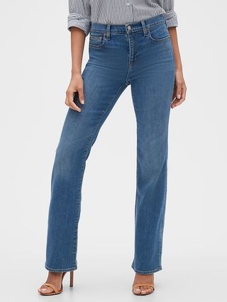 Mid Rise Bootcut Jeans With Washwell™ | Gap Factory