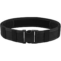 AGPtek Police Security Tactical Combat Gear Utility Nylon Belt (Black) | Amazon (US)