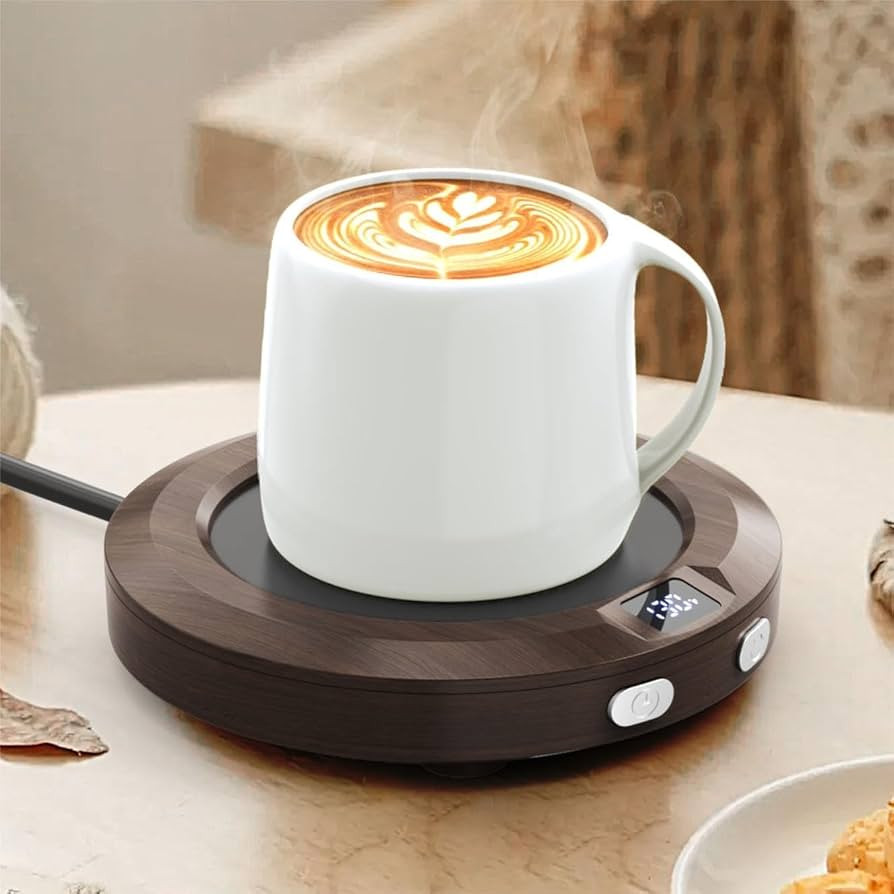 Mug Warmer, Coffee Warmer for Desk, Coffee Cup Warmer with 3 Temp Settings and Ambient Light, 2-1... | Amazon (US)
