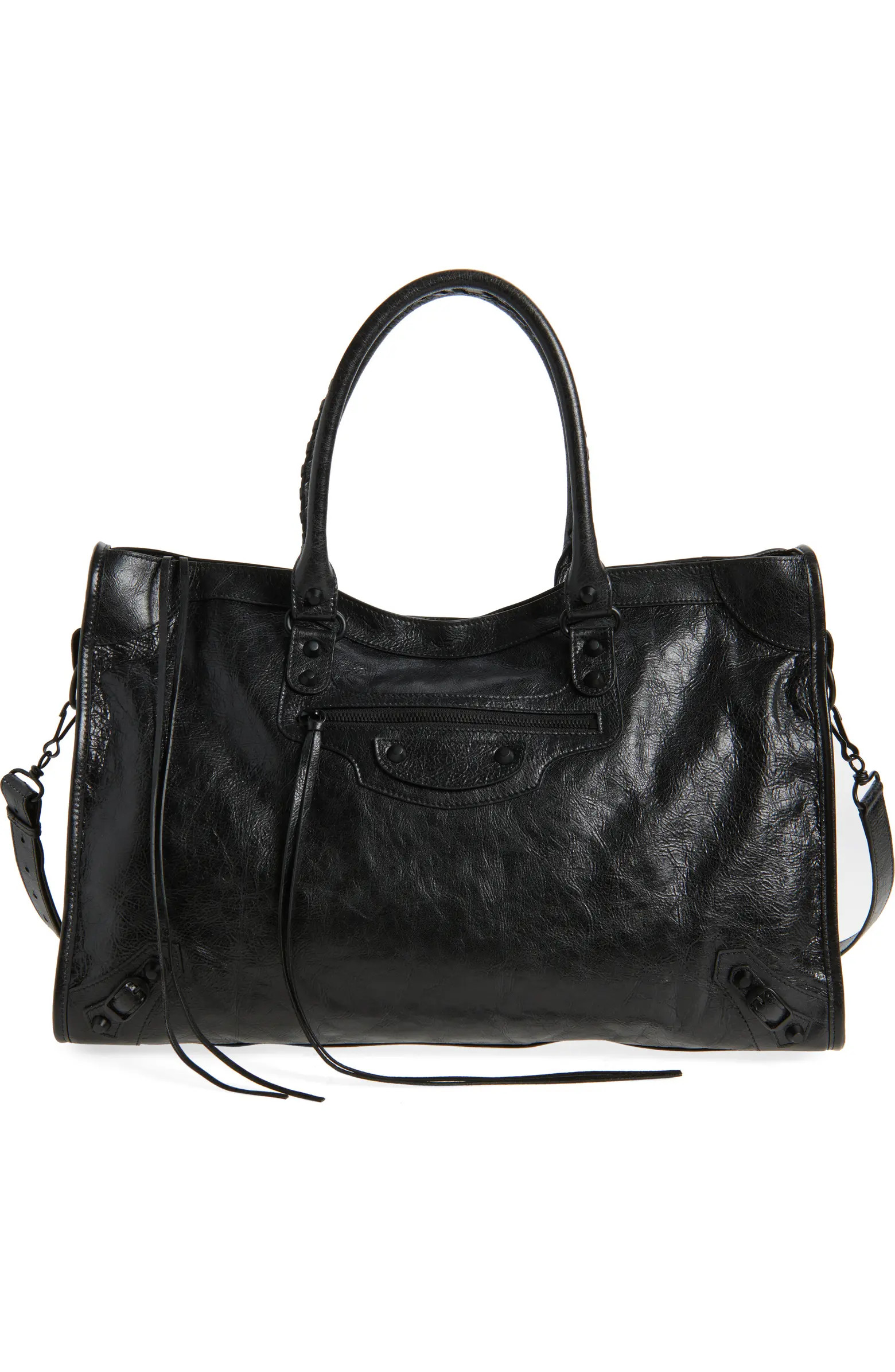 Large Le City Crinkled Leather Tote | Nordstrom