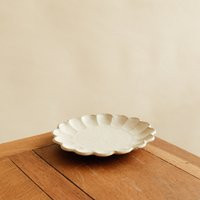 Kohyo Rinka Petal 24cm Plate | Japanese Ceramic - Rustic Off-White Plate Artistic Pottery Shape Dini | Etsy (CAD)