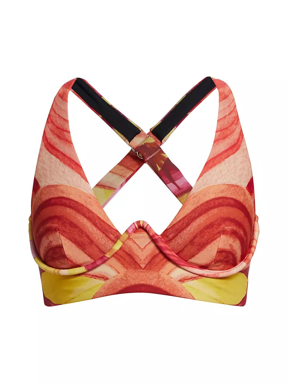 Kasa Sunset-Print Bikini Top | Saks Fifth Avenue
