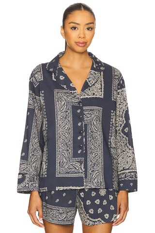 The Great The Pajama Shirt in Bandana Patchwork from Revolve.com | Revolve Clothing (Global)