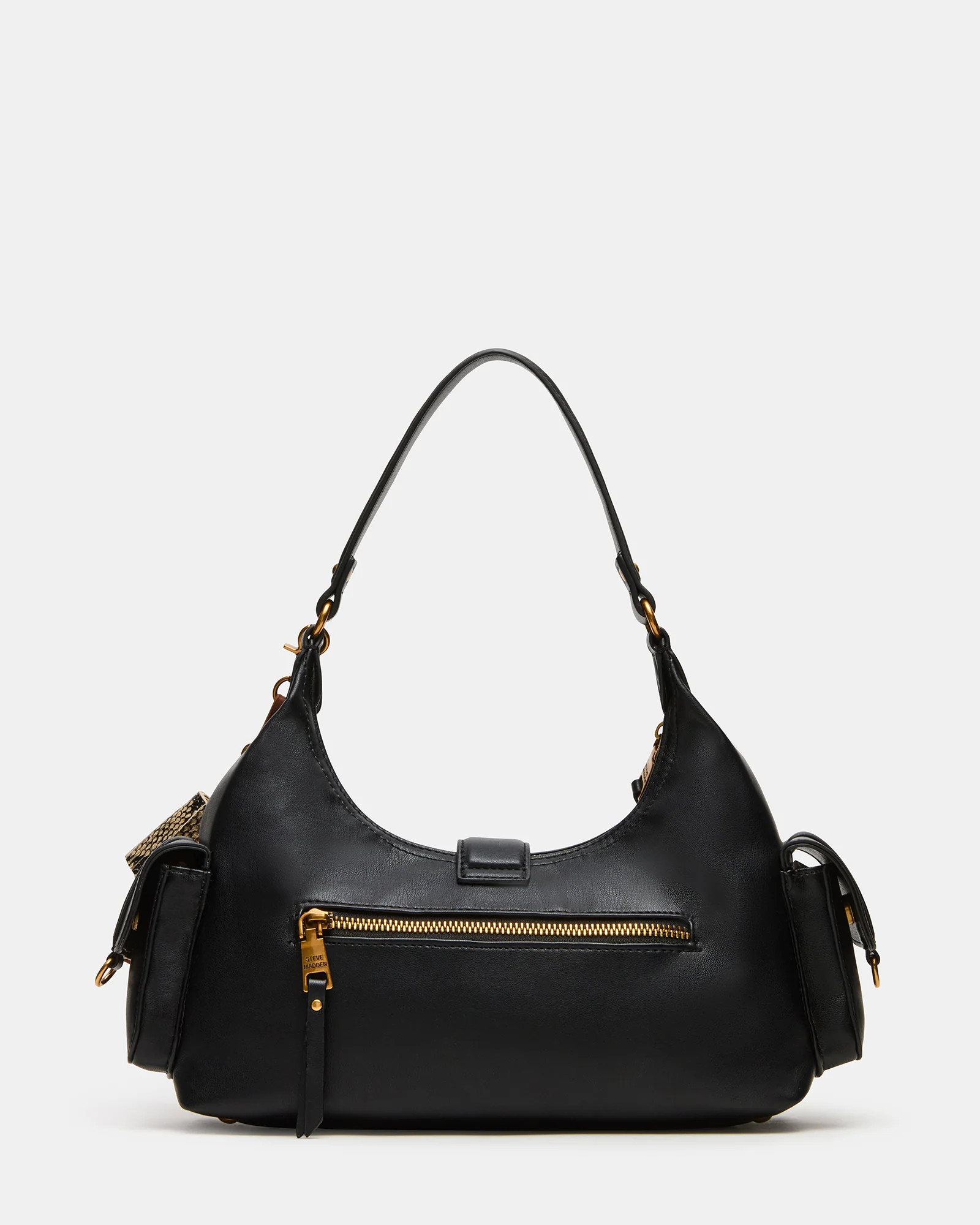 ISSAC Bag Black Cargo Shoulder Pockets Mini Handbag | Steve Madden (US)