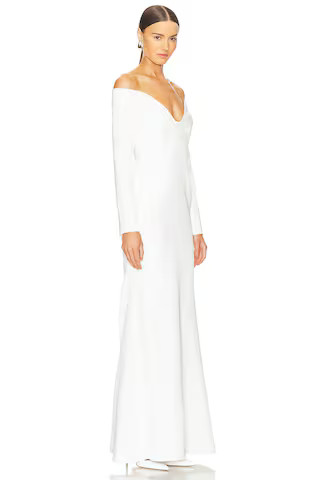 The New Arrivals by Ilkyaz Ozel Orreda Gown in Blanche Arty from Revolve.com | Revolve Clothing (Global)