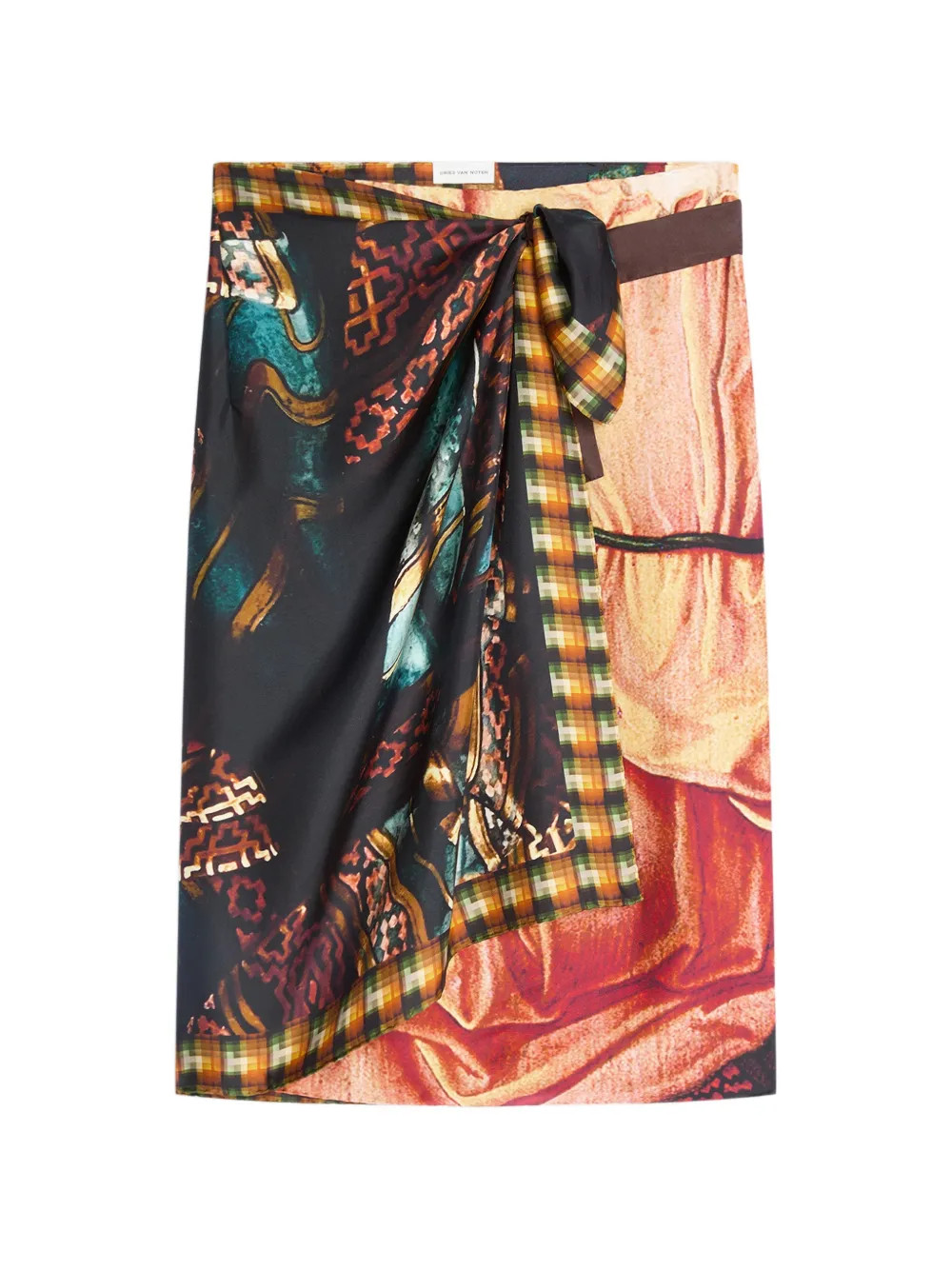 DRIES VAN NOTEN wrap scarf-skirt - Black | Farfetch Global