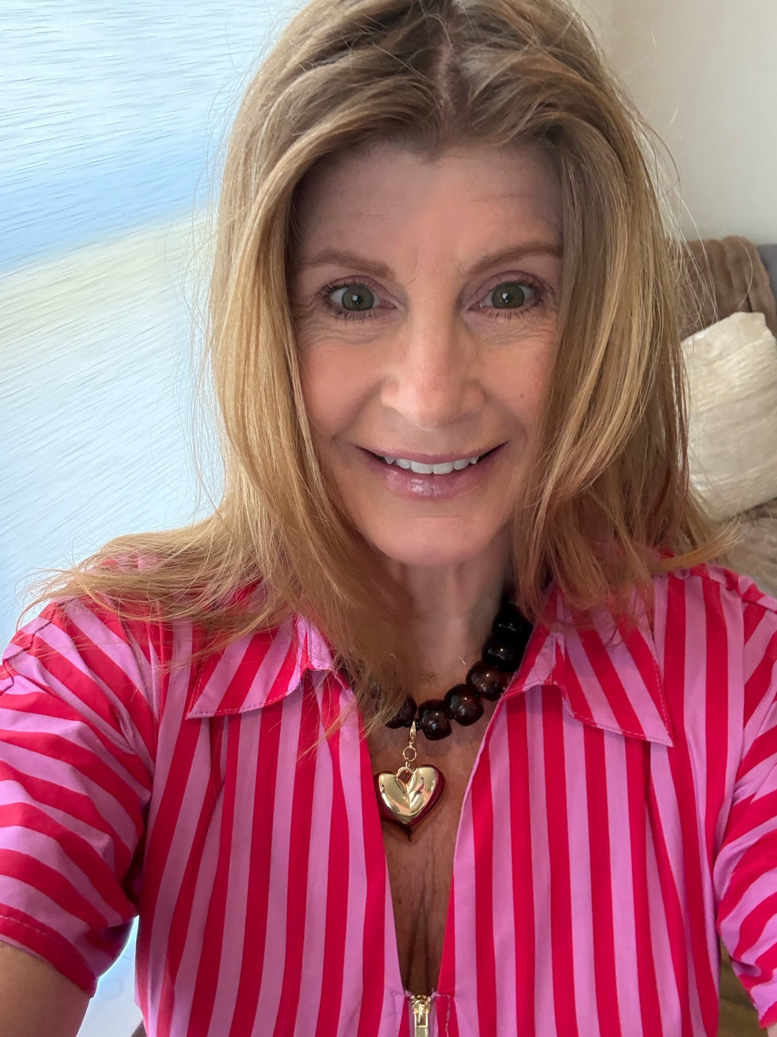 I’m in love with this oversized chunky tortoise beaded gold heart charm necklace. 
#beadednecklace #heartcharm #goldcharmnecklace #LTKOver50 #momover50 #travelnecklace #resortnecklace
My necklace is from a local boutique but I have linked similar styles. 


#LTKTravel #LTKmomlife #LTKootd