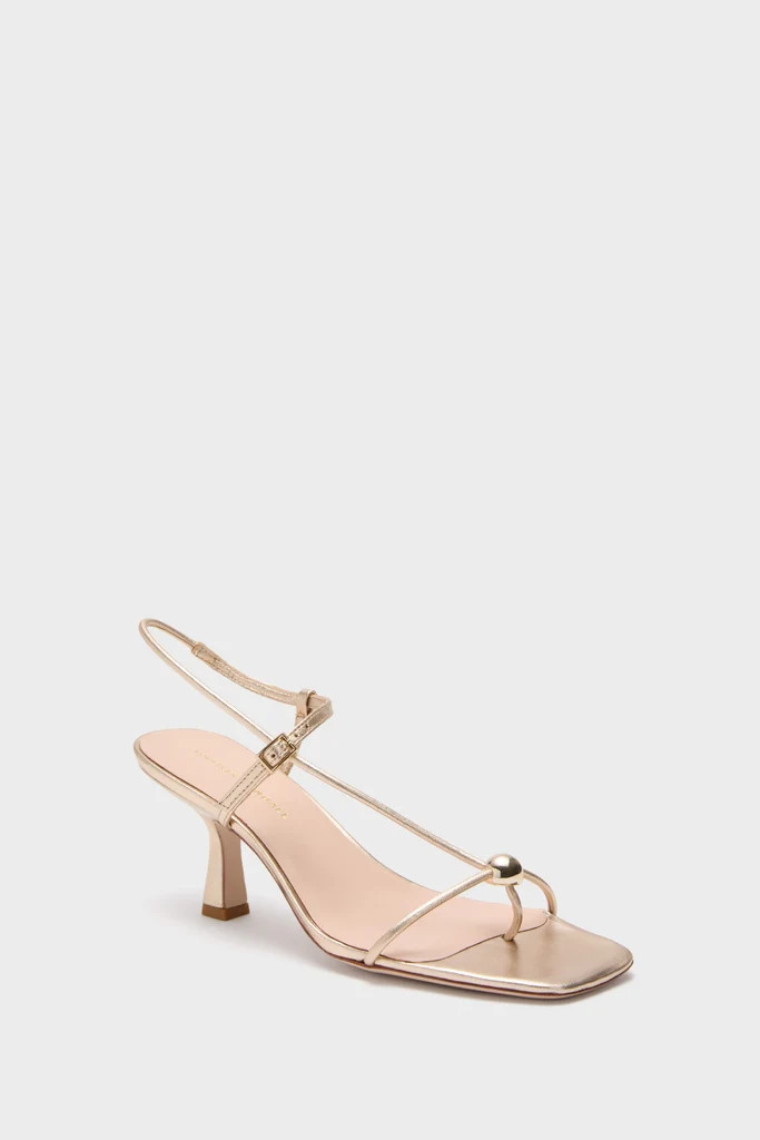 Champagne Metallic Triana Heels | Tuckernuck (US)