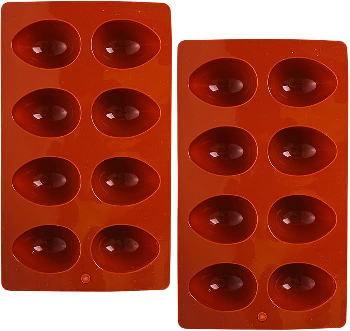 8-Cavity Easter Egg Shape Silicone Molds, 2Pcs Food-grade Baking Supplies for DIY Cake Decoration... | Amazon (US)