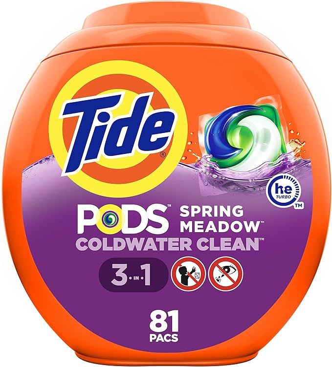 Amazon.com: Tide PODS Laundry Detergent Soap Pods, Spring Meadow, 81 count : Health & Household | Amazon (US)